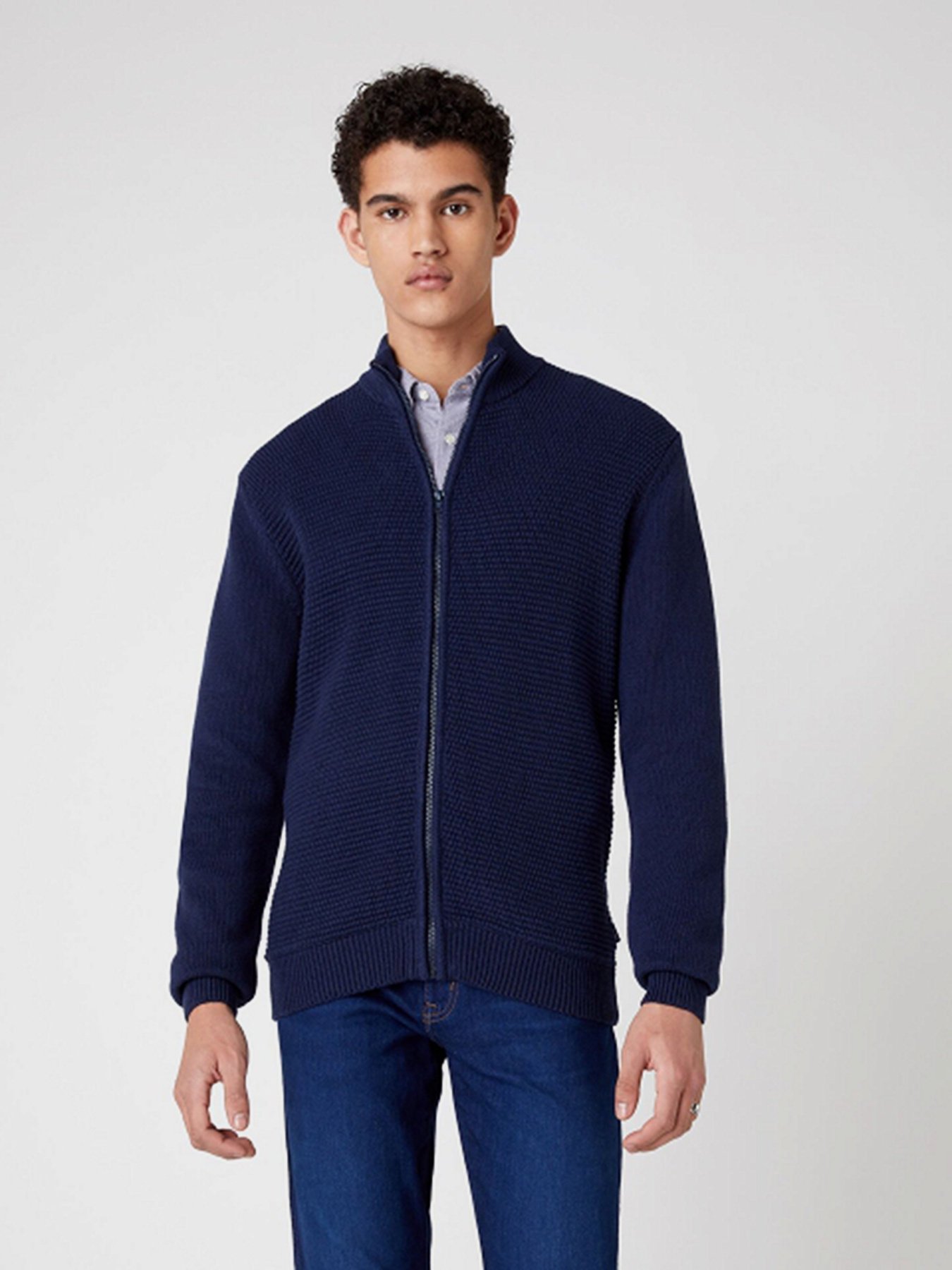 Худи и свитшоты Wrangler Full Zip Knit модель W8B5QO114 Фото