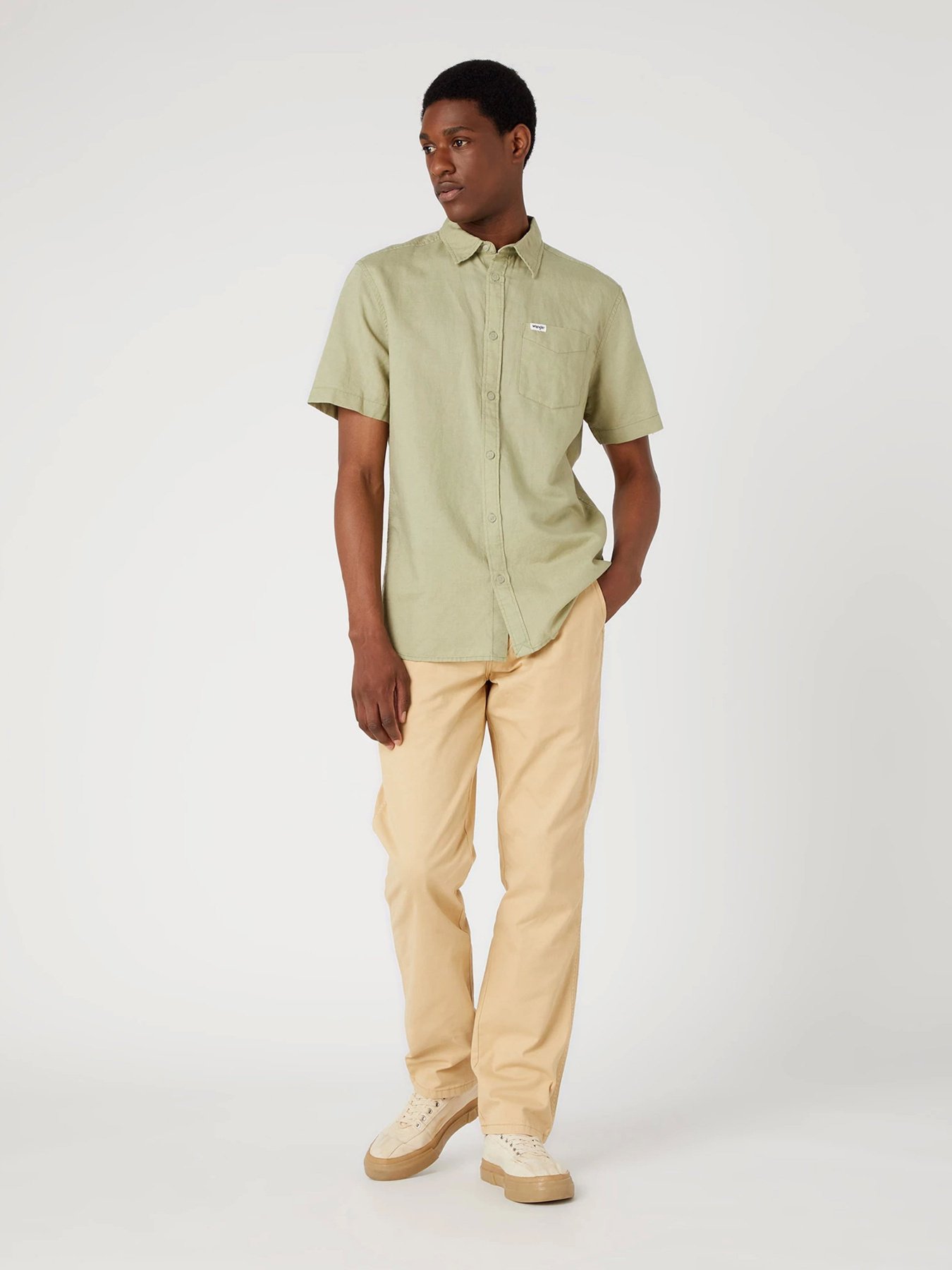 Рубашки Wrangler Short Sleeve модель W5K0LOG15 Фото