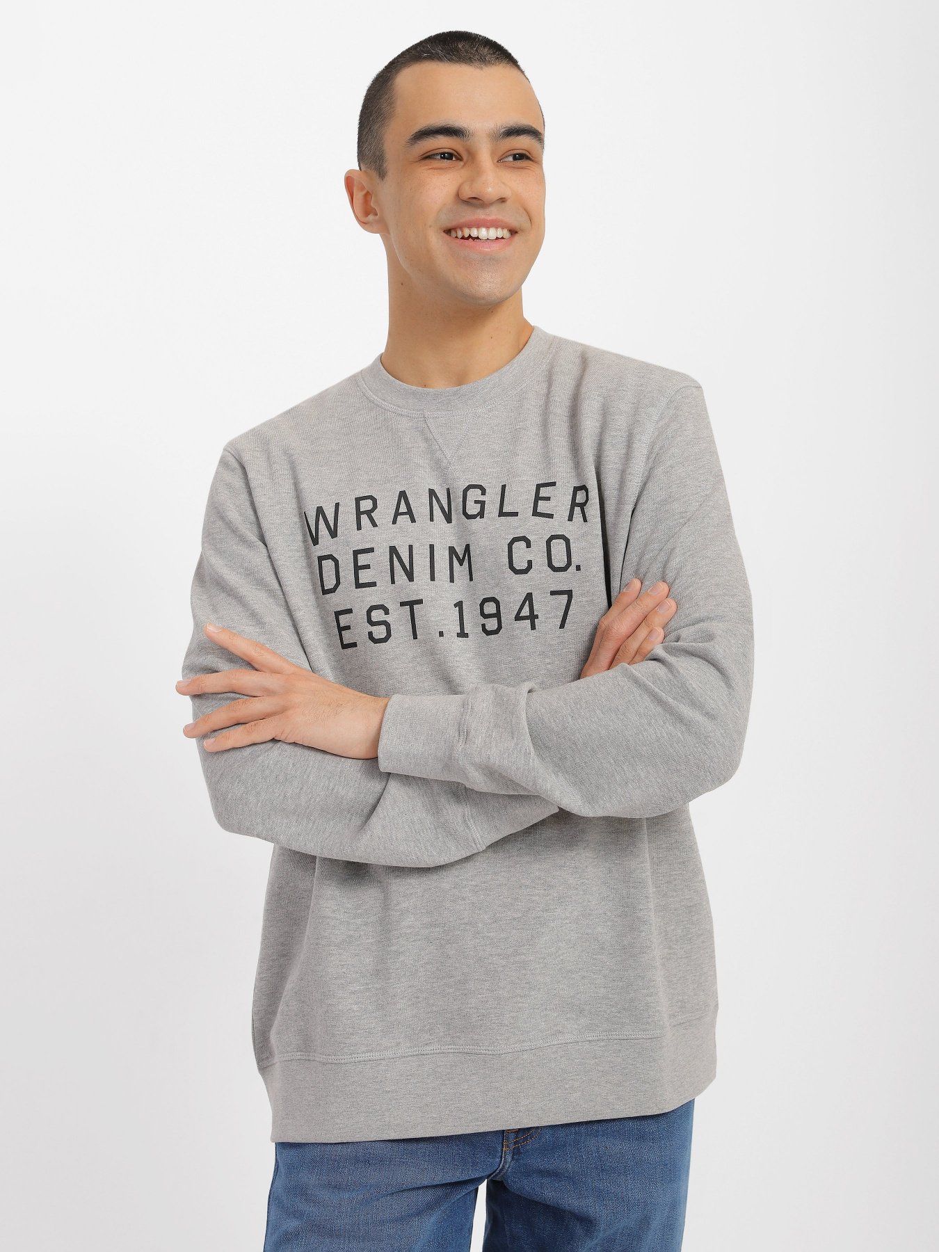 Худи и свитшоты Wrangler Graphic Crew Sweat модель W646HAX37 Фото