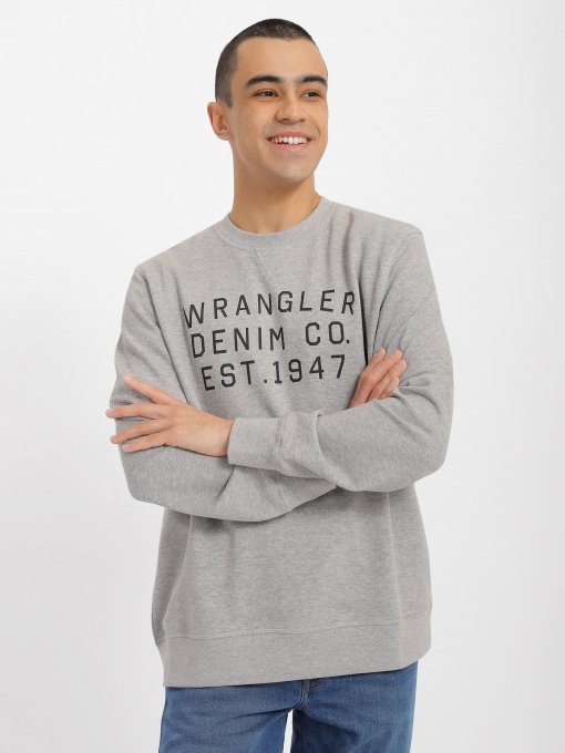 Худи и свитшоты Wrangler Graphic Crew Sweat модель W646HAX37 Фото