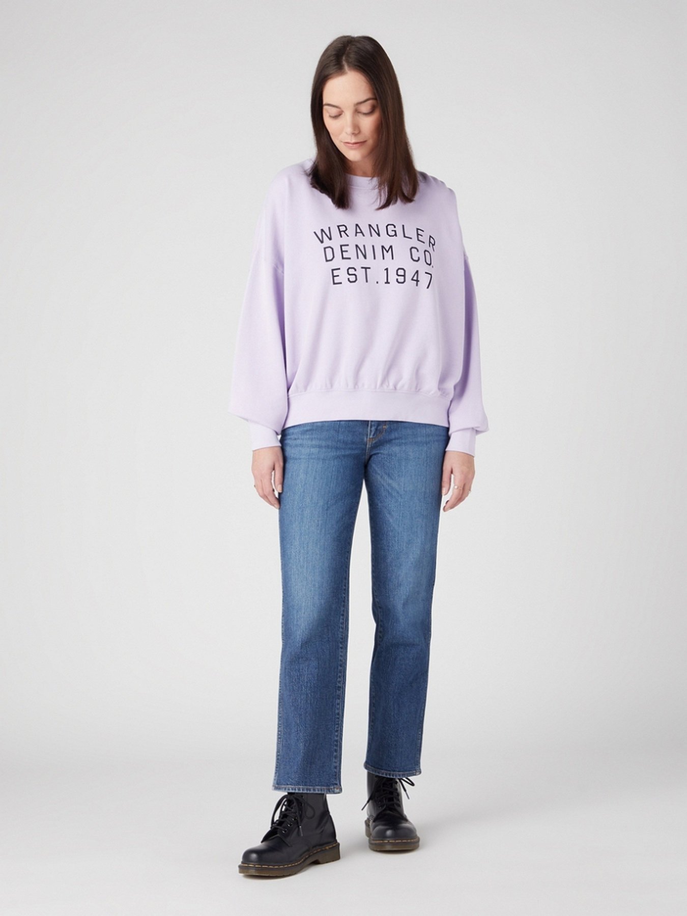 Худі та світшоти Wrangler Crew Sweat Slogan модель W6R5HAP26 Фото