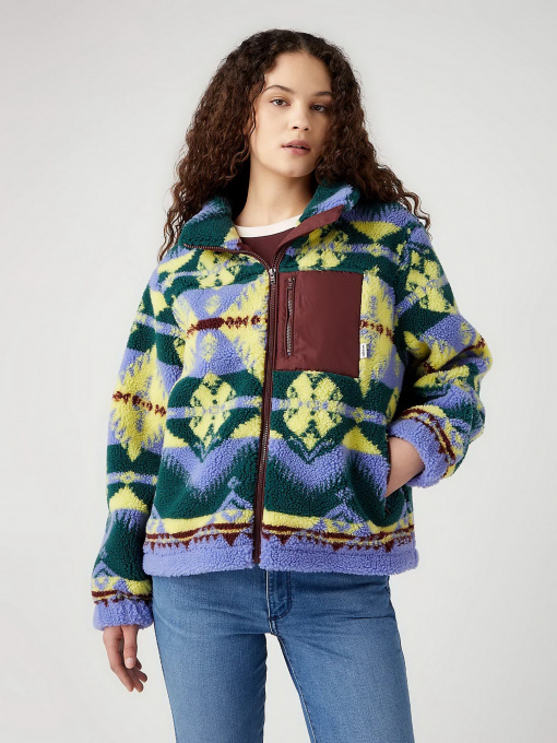 Куртки и дубленки Wrangler Sherpa Zip Through модель 112342654 Фото