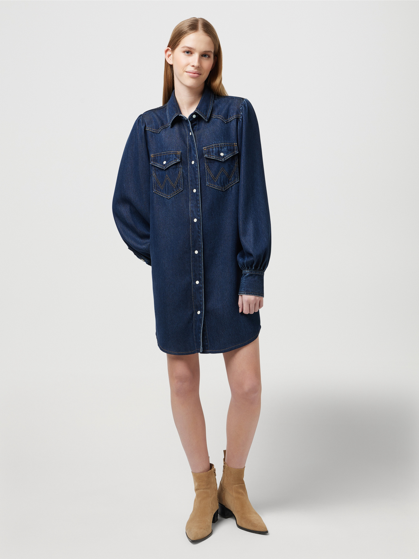 Сукні Wrangler Balloonsleeve модель 112350339 Сукні Wrangler Balloonsleeve модель 112350339 Фото