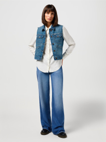 Куртки и дубленки Wrangler Shrunken Denim модель 112350356 Фото