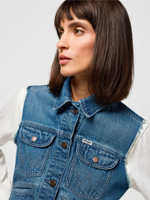 Куртки и дубленки Wrangler Shrunken Denim модель 112350356 Фото