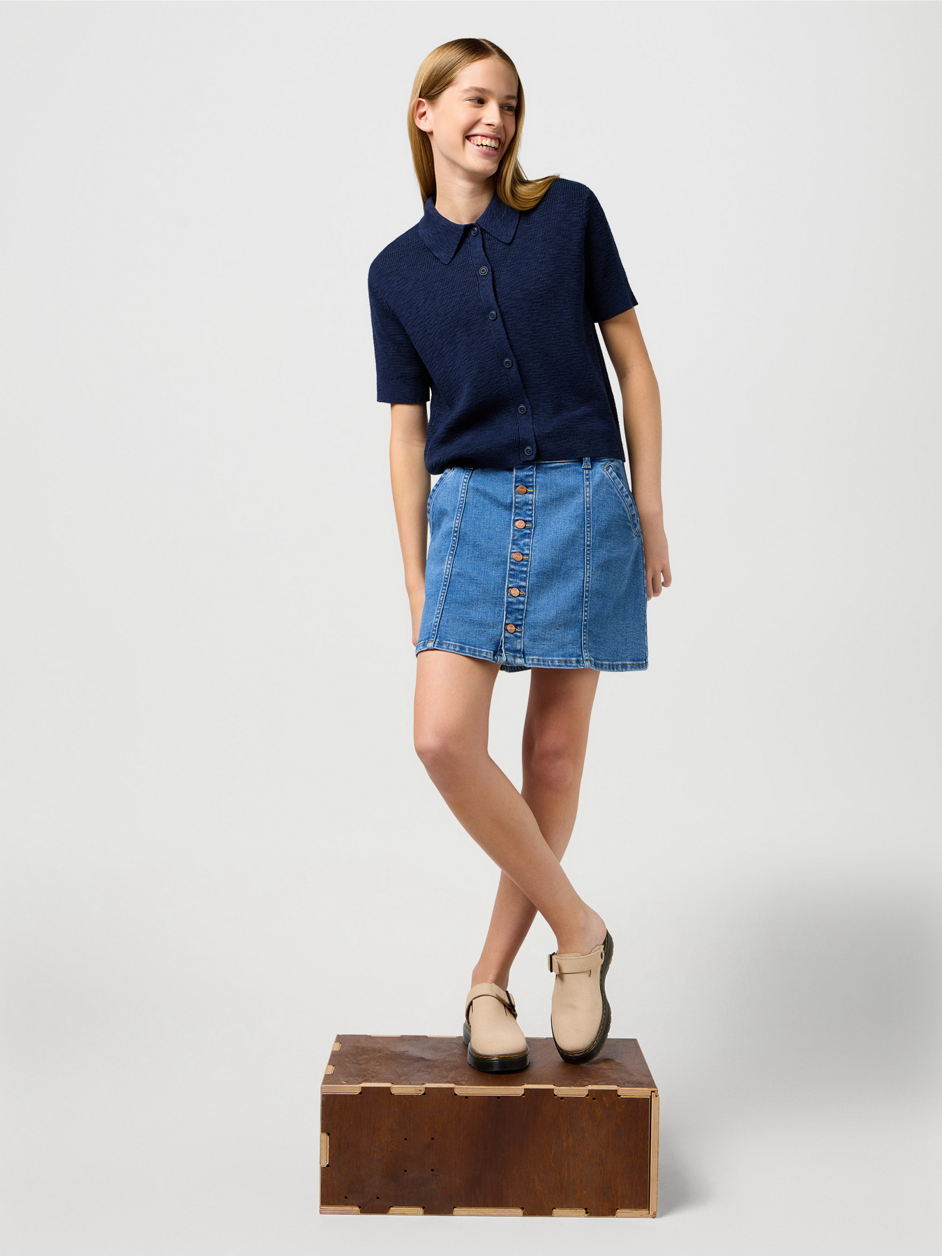 Юбки Wrangler Denim Mini модель 112352524 Фото