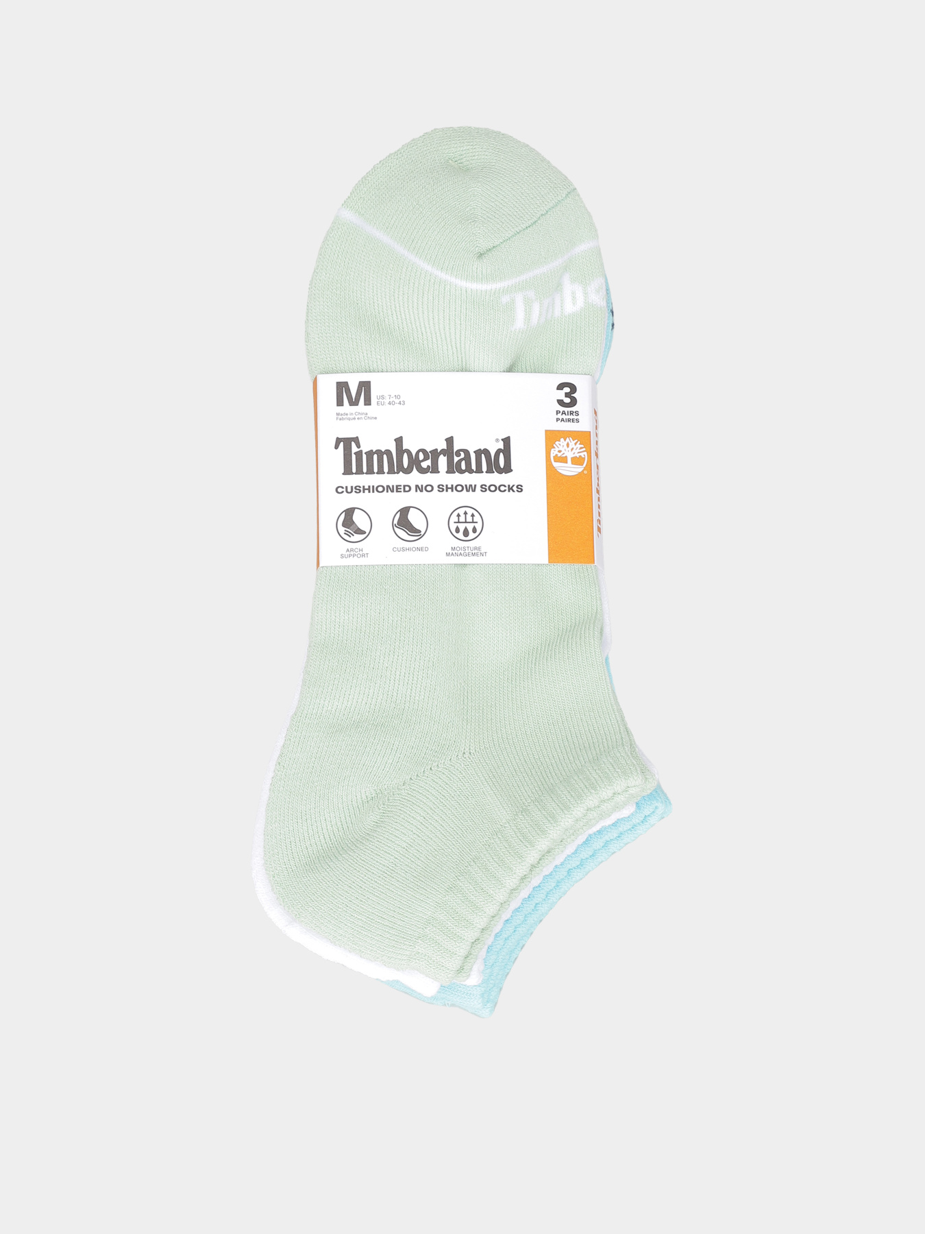 Шкарпетки та гольфи Timberland No Show 3PP TB Core модель TB0A6BDUENE Фото