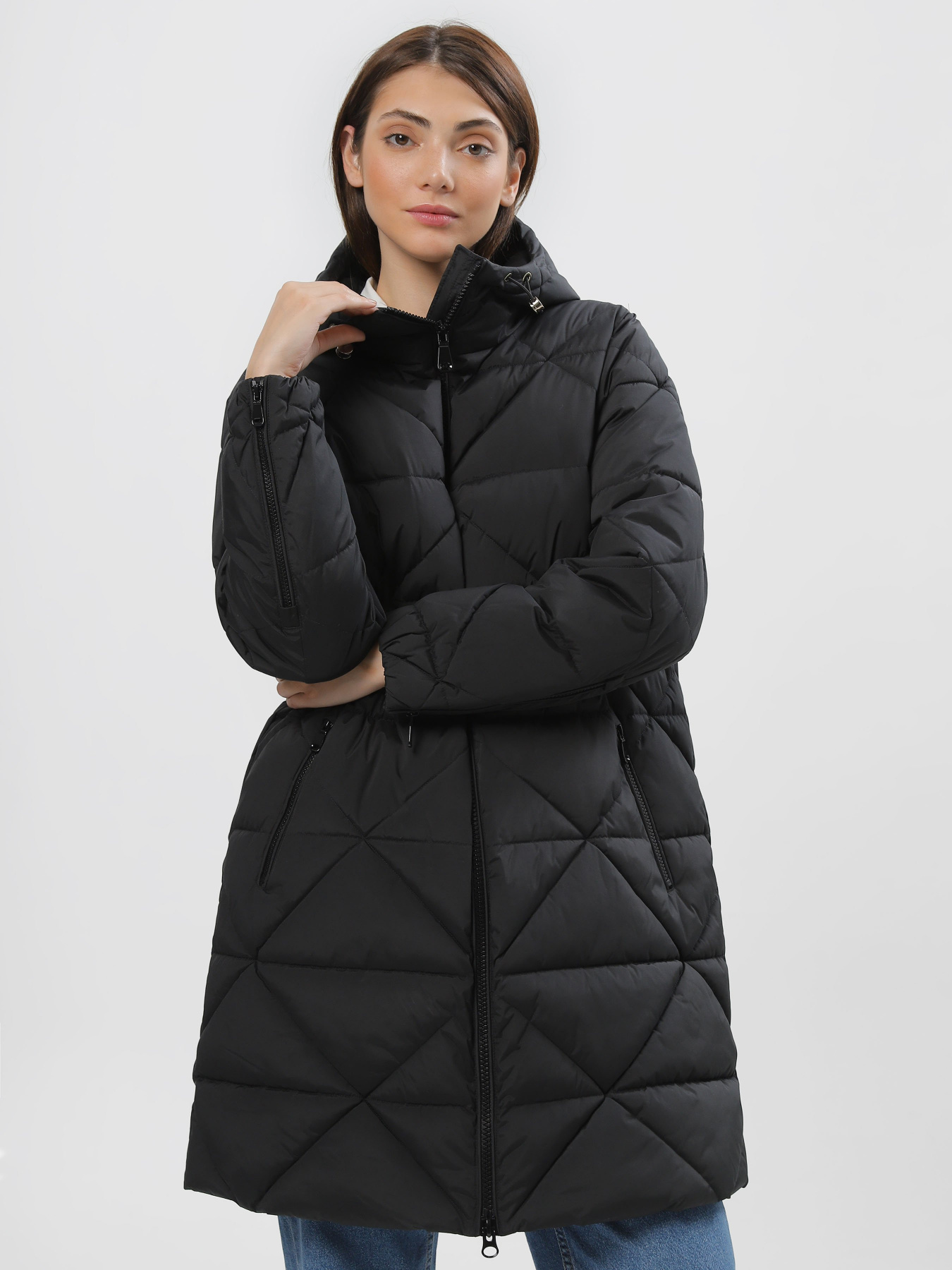 Куртки и дубленки Geox Alleniee модель W3628C-T2918-F9000 Куртки и дубленки Geox Alleniee модель W3628C-T2918-F9000 Фото