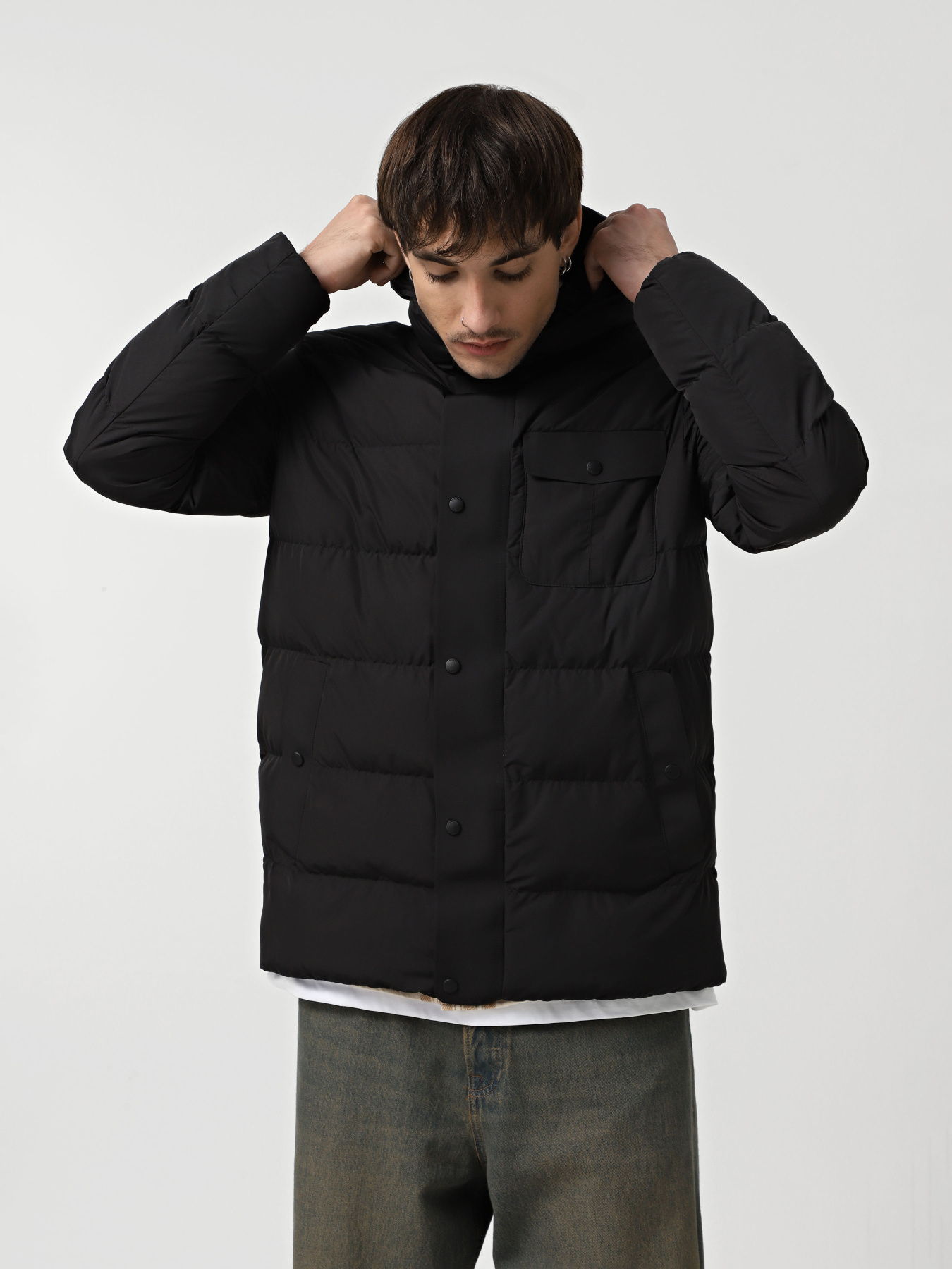 Куртки та дублянки Geox Pieve Hood Jkt модель M4628M-T3129-F9000 Фото