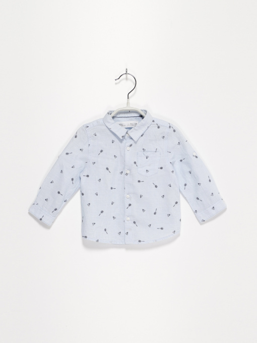Рубашки ZARA модель 8574/501/427_синій комб. Фото