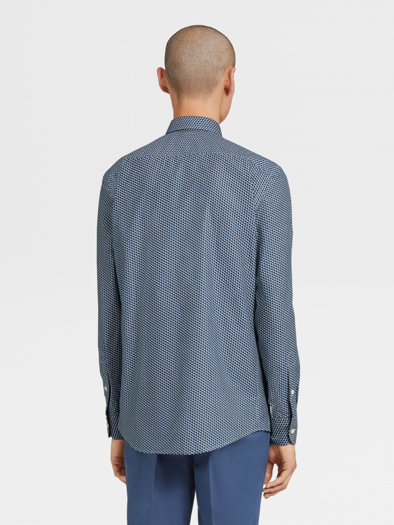 Сорочки Zegna модель SH313823_Синій Сорочки Zegna модель SH313823_Синій Фото