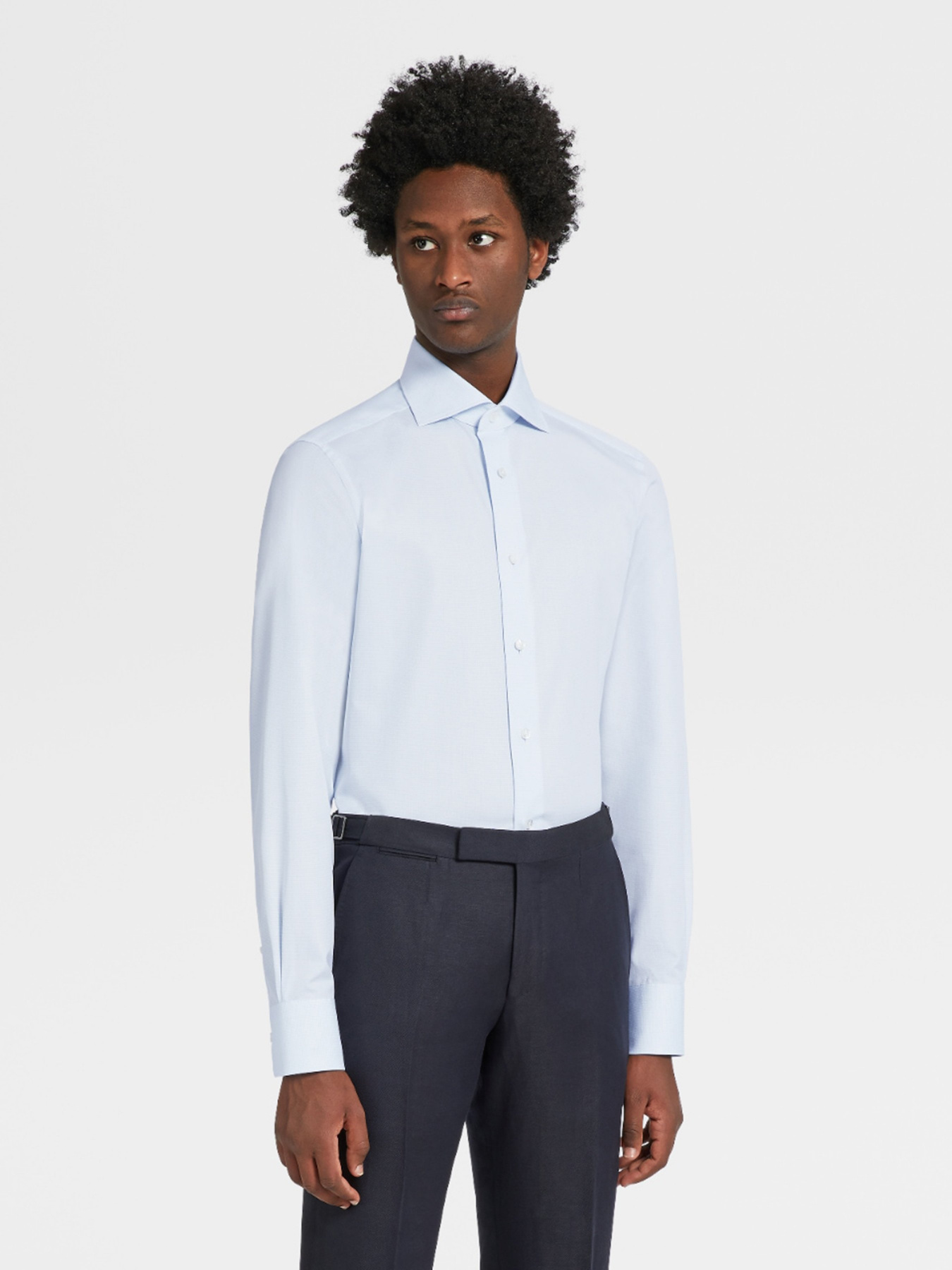 Сорочки Zegna модель SH314559_Блакитний Фото
