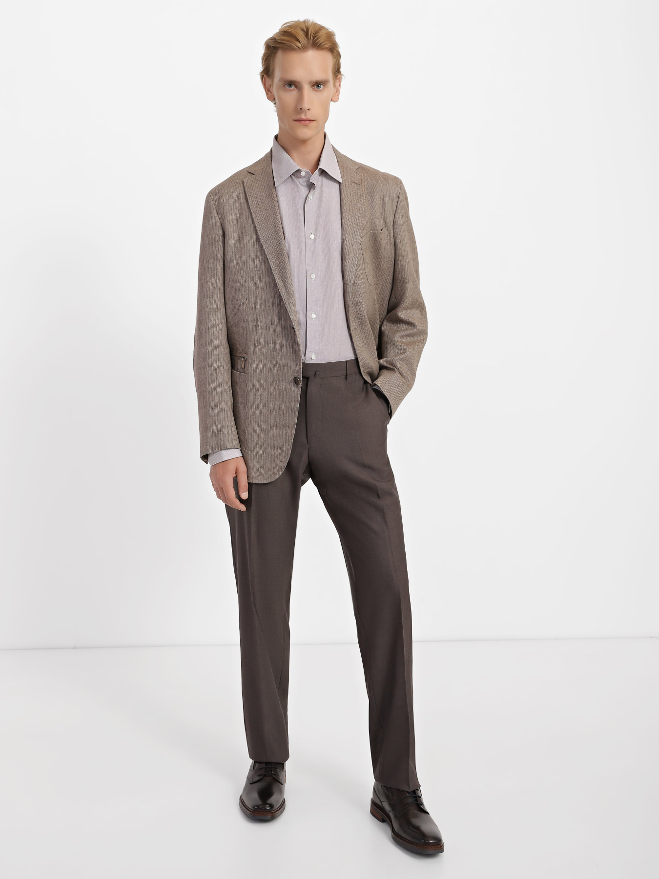 Рубашки Zegna модель SH308916_Коричневий Фото