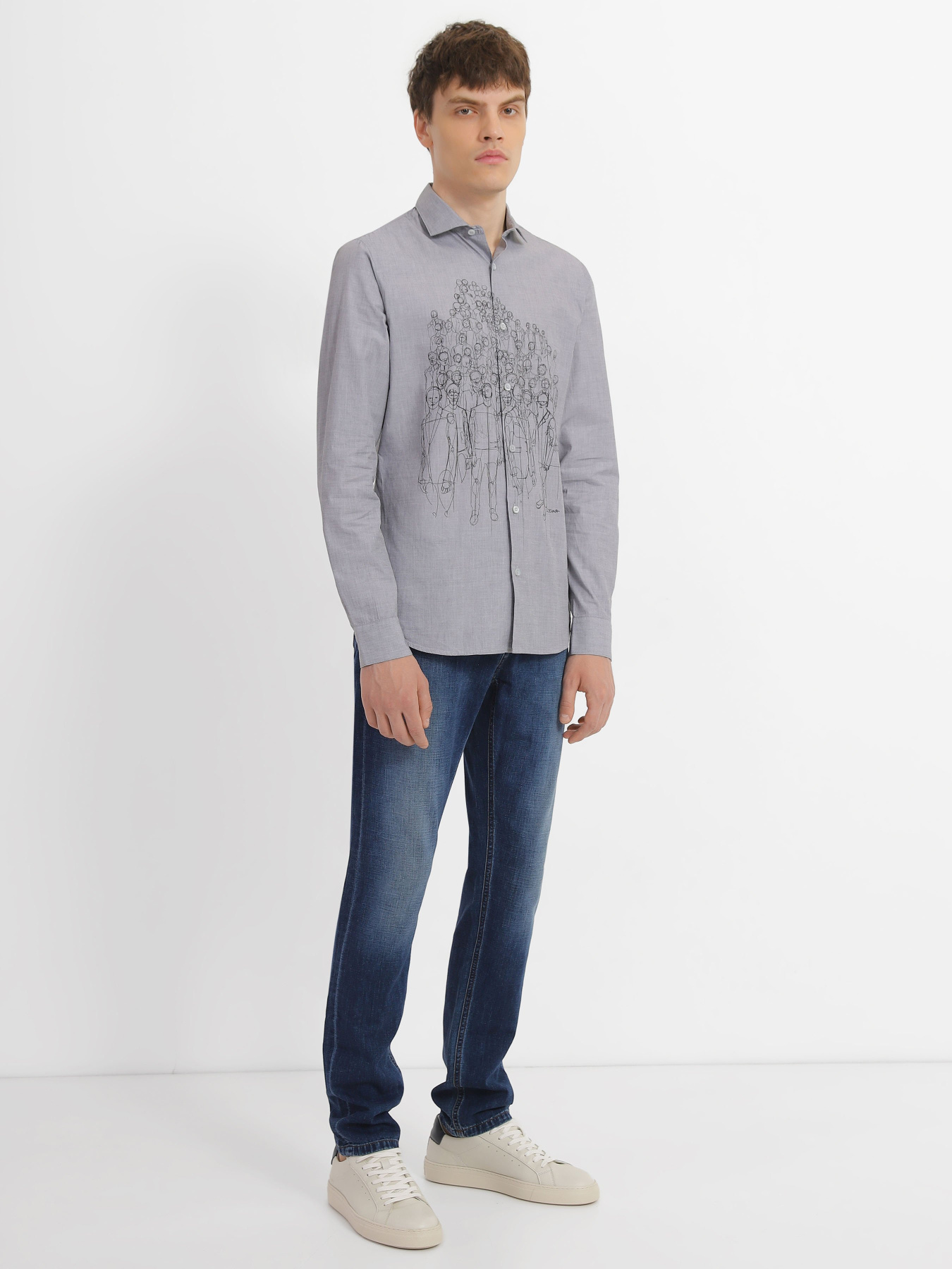 Сорочки Zegna модель SH310365_Бежевий Фото