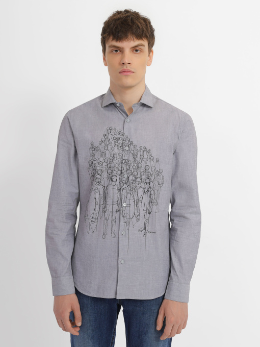 Сорочки Zegna модель SH310365_Бежевий Фото