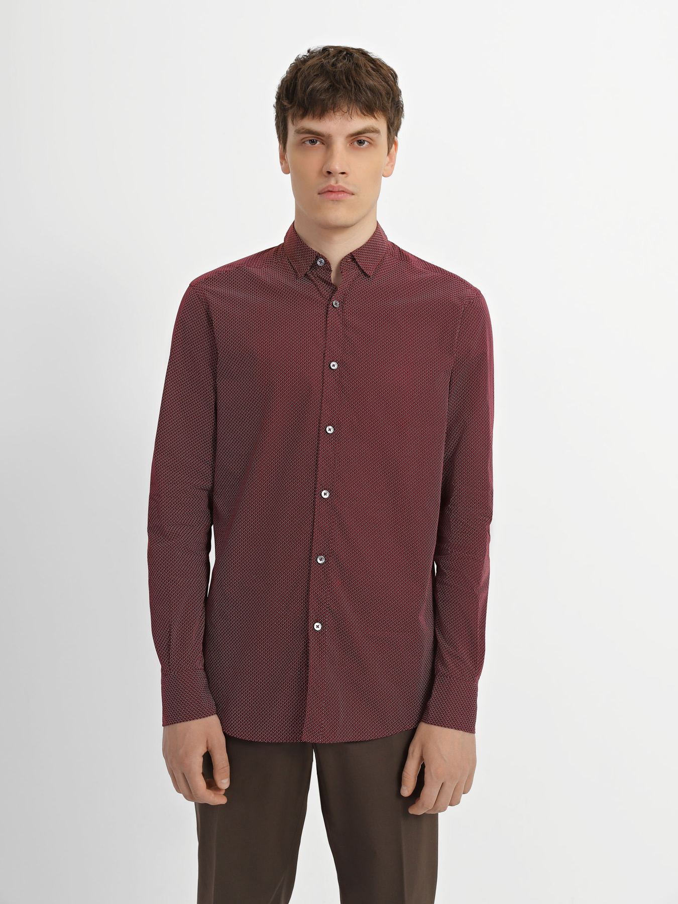 Сорочки Zegna модель SH39_Червоний Фото
