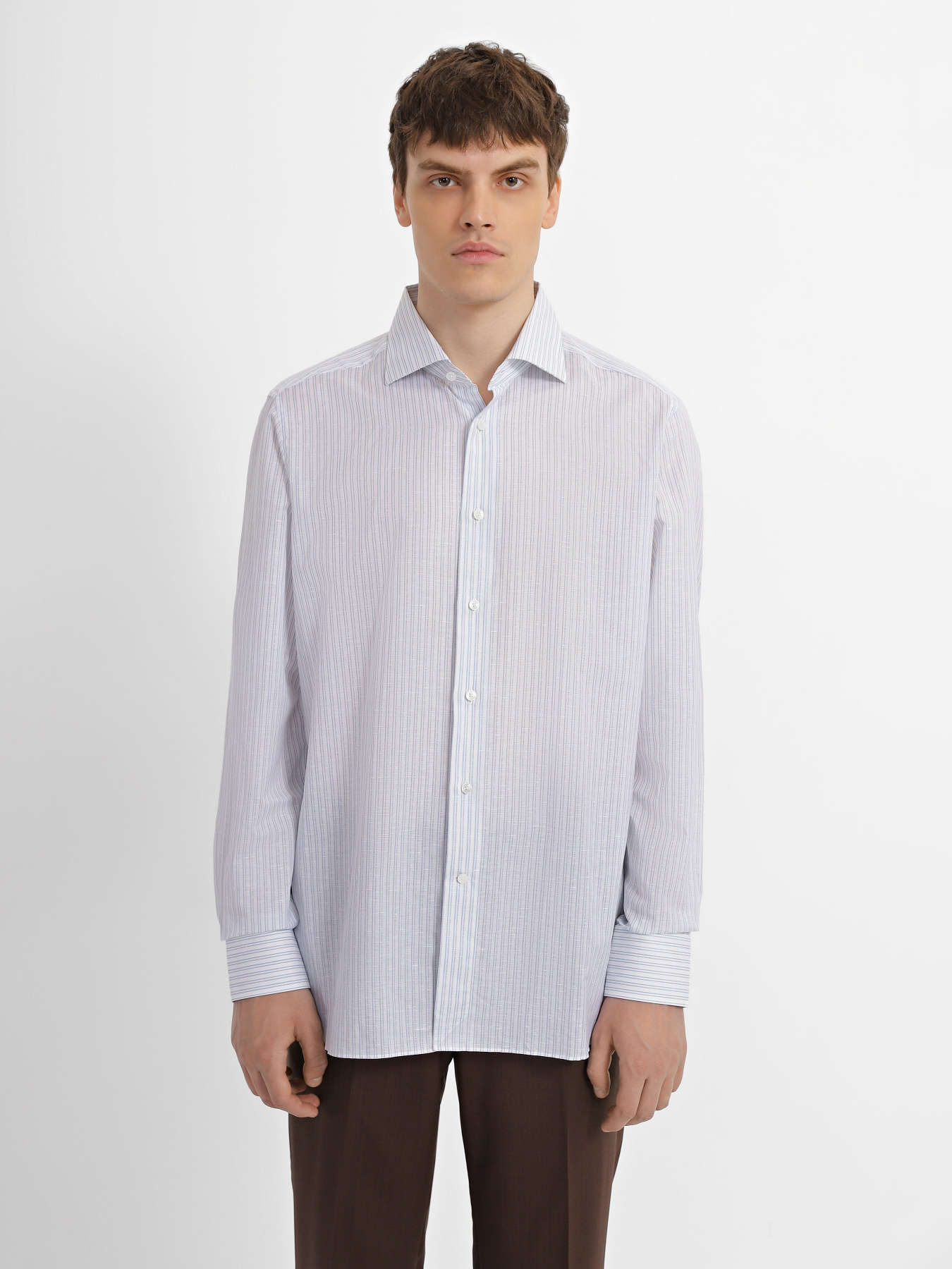 Сорочки Zegna модель SH8527_Блакитний Фото
