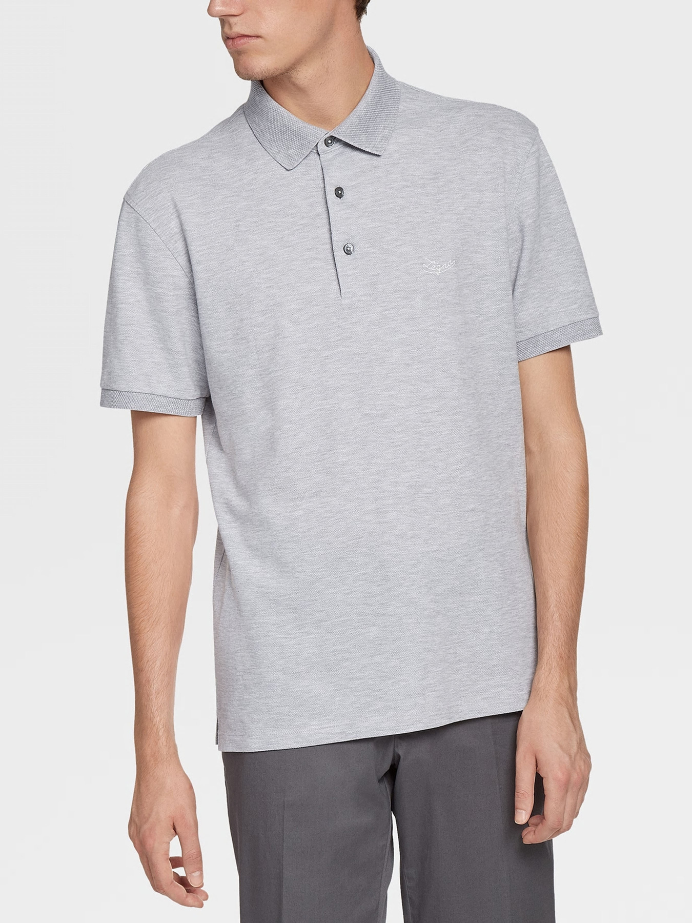 Футболки і поло Zegna модель KN310346_Сірий Фото
