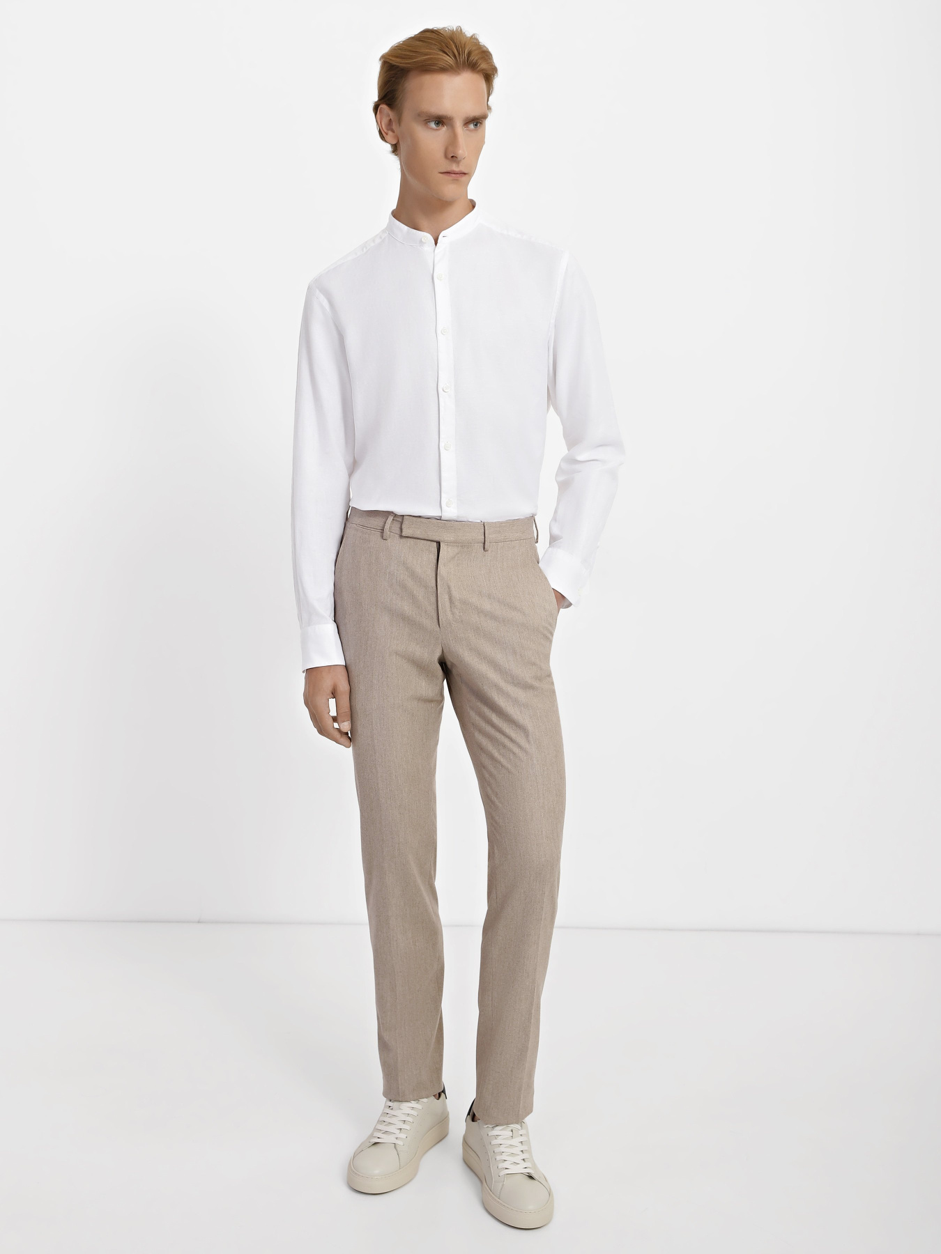 Штани Zegna модель TR313083_Бежевий Фото