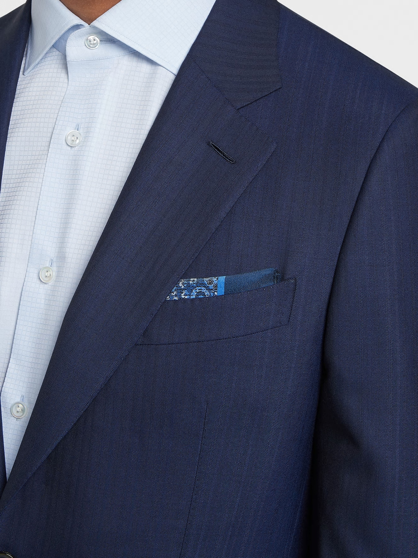 Шарфи та хустки Zegna модель AC311416_Блакитний Фото