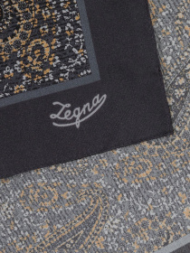 Шарфи та хустки Zegna модель AC311457_Коричневий/Чорний Фото