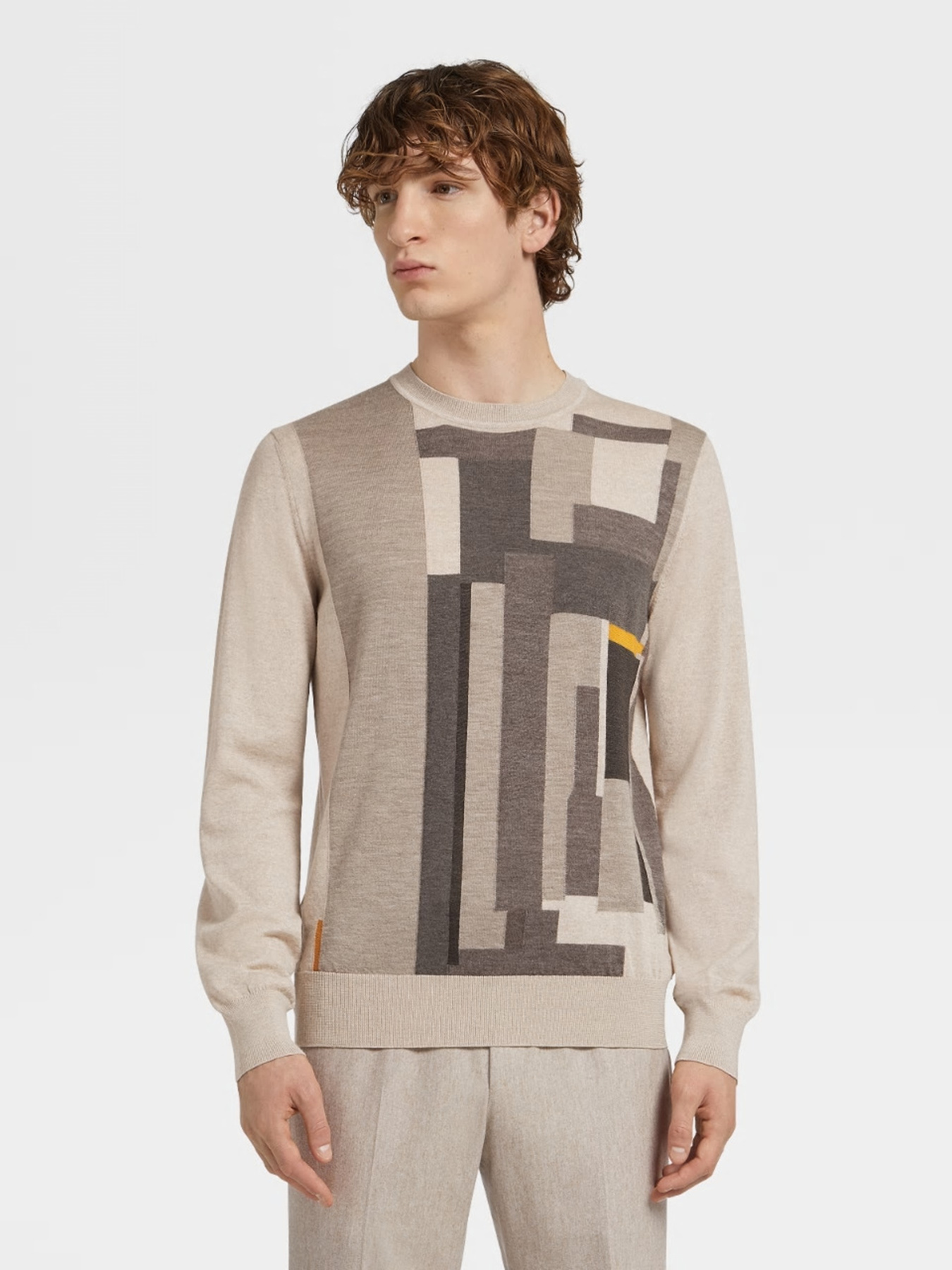 Светри та кардигани Zegna модель KN313062_Бежевий Фото