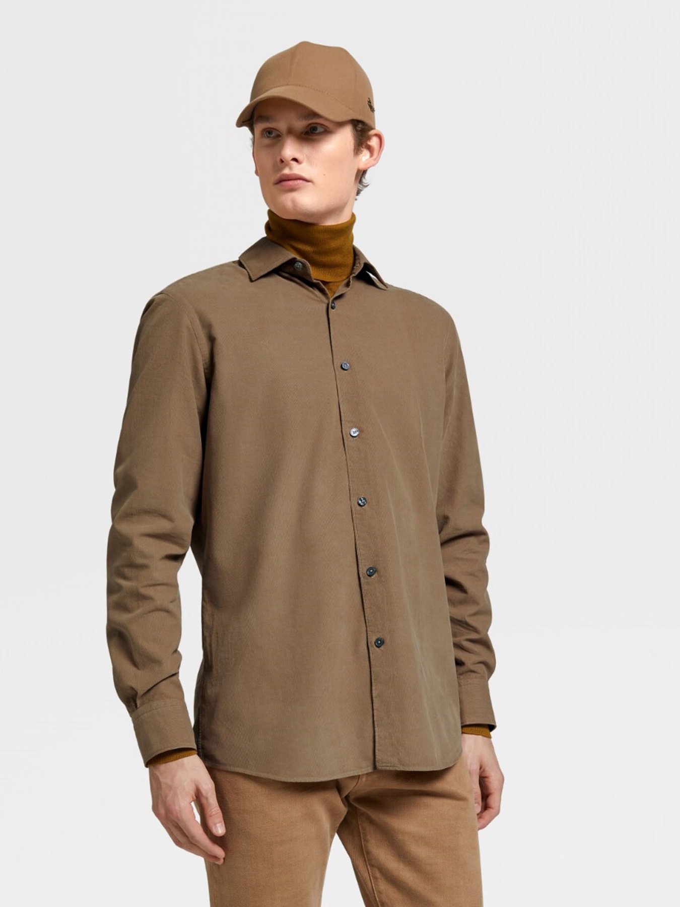 Сорочки Zegna модель SH311374_Бежевий Фото