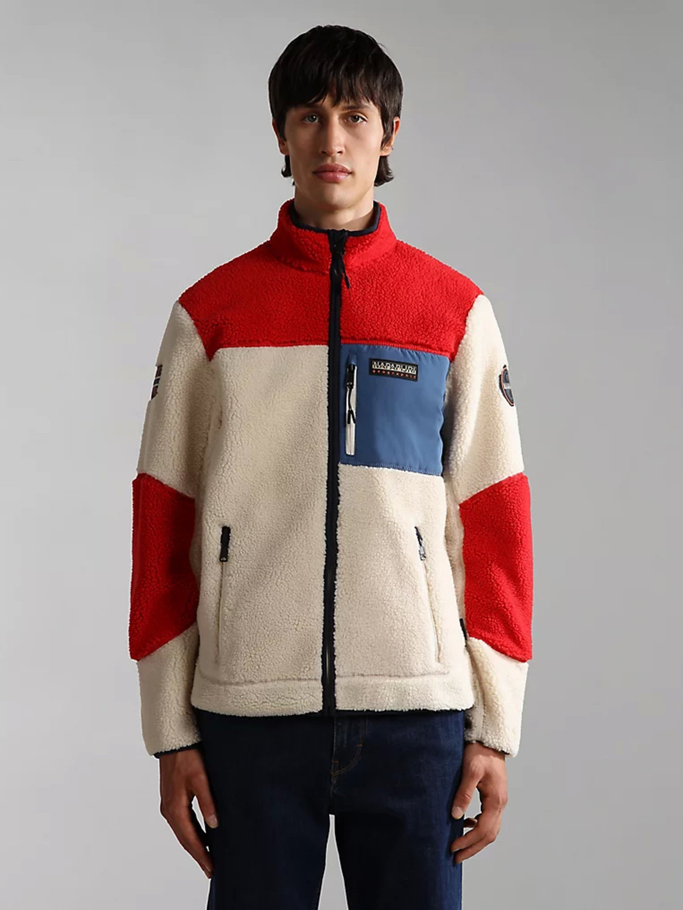 Худі та світшоти Napapijri Yupik FZ 3 Zip Crewneck модель NP0A4GNTMBA1 Фото