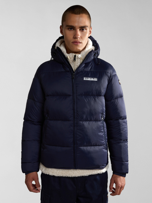 Куртки и дубленки Napapijri Suomi Hood Puffer модель NP0A4GJE1761 Фото