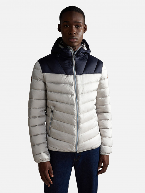 Куртки та дублянки Napapijri Aerons Hood Colour-block Puffer модель NP0A4GJLH541 Фото