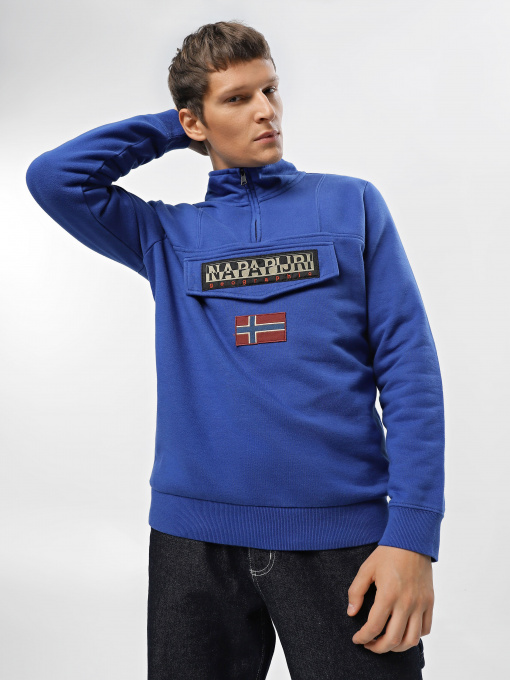Худи и свитшоты Napapijri Burgee Half-Zip Fleece модель NP0A4GJCB5A1 Фото