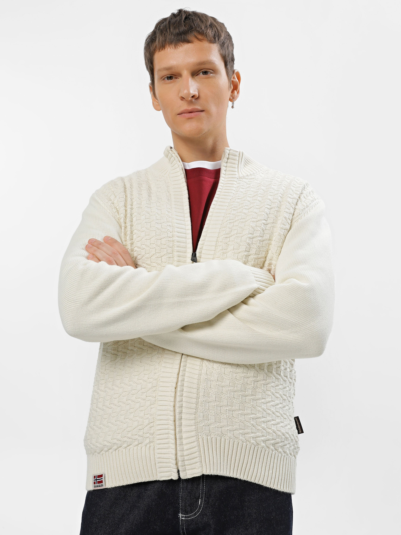 Худи и свитшоты Napapijri Trondheim Full-Zip модель NP0A4HK1N1A1 Фото