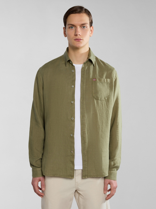 Рубашки Napapijri Linen модель NP0A4HQ2GAE1 Фото