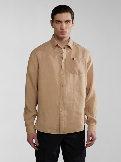 Рубашки Napapijri Linen модель NP0A4HQ2N1E1 Фото