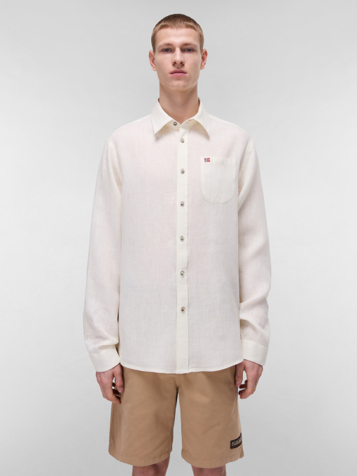 Рубашки Napapijri Linen модель NP0A4HQ2N1A1 Фото