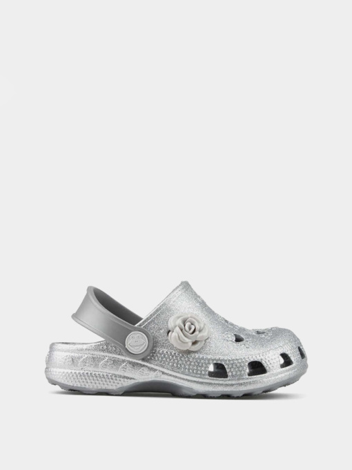 Шльопанці COQUI модель 8701Khaki_grey_glitter_amulet Фото