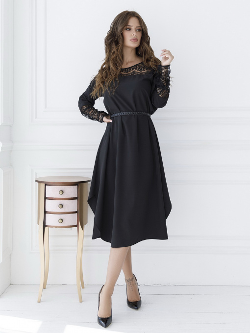 Платья ISSA Plus модель SA-16_black Фото