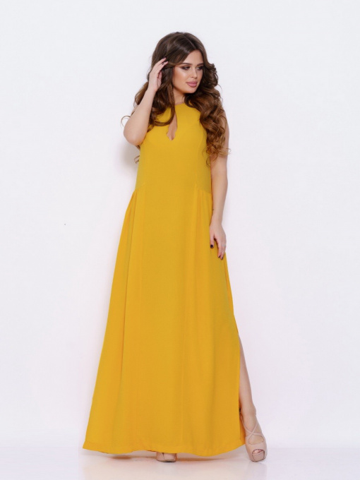 Сукні ISSA Plus модель SA-10630i_mustard Фото