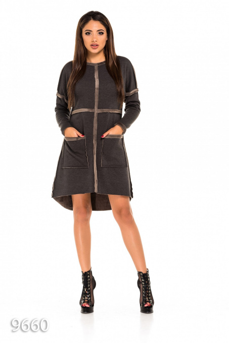 Сукні ISSA Plus модель 9660_darkgray Фото