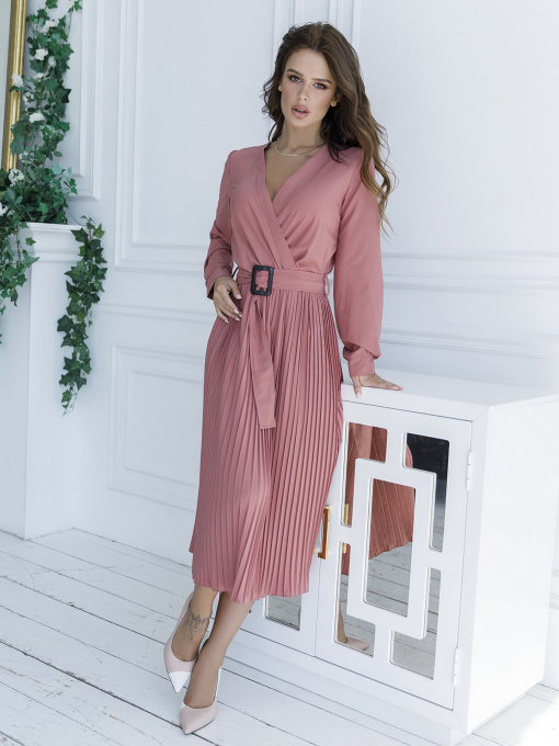 Сукні ISSA Plus модель 12121_darkpink Фото