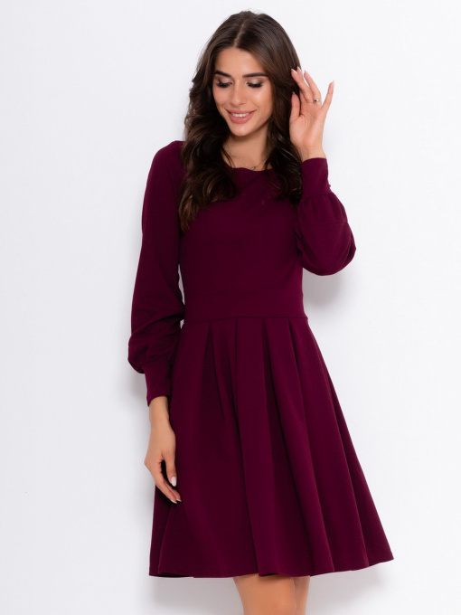 Сукні ISSA Plus модель 11060_burgundy Фото