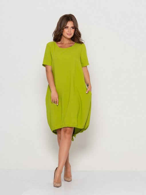 Платья ISSA Plus модель 10497_olive Фото