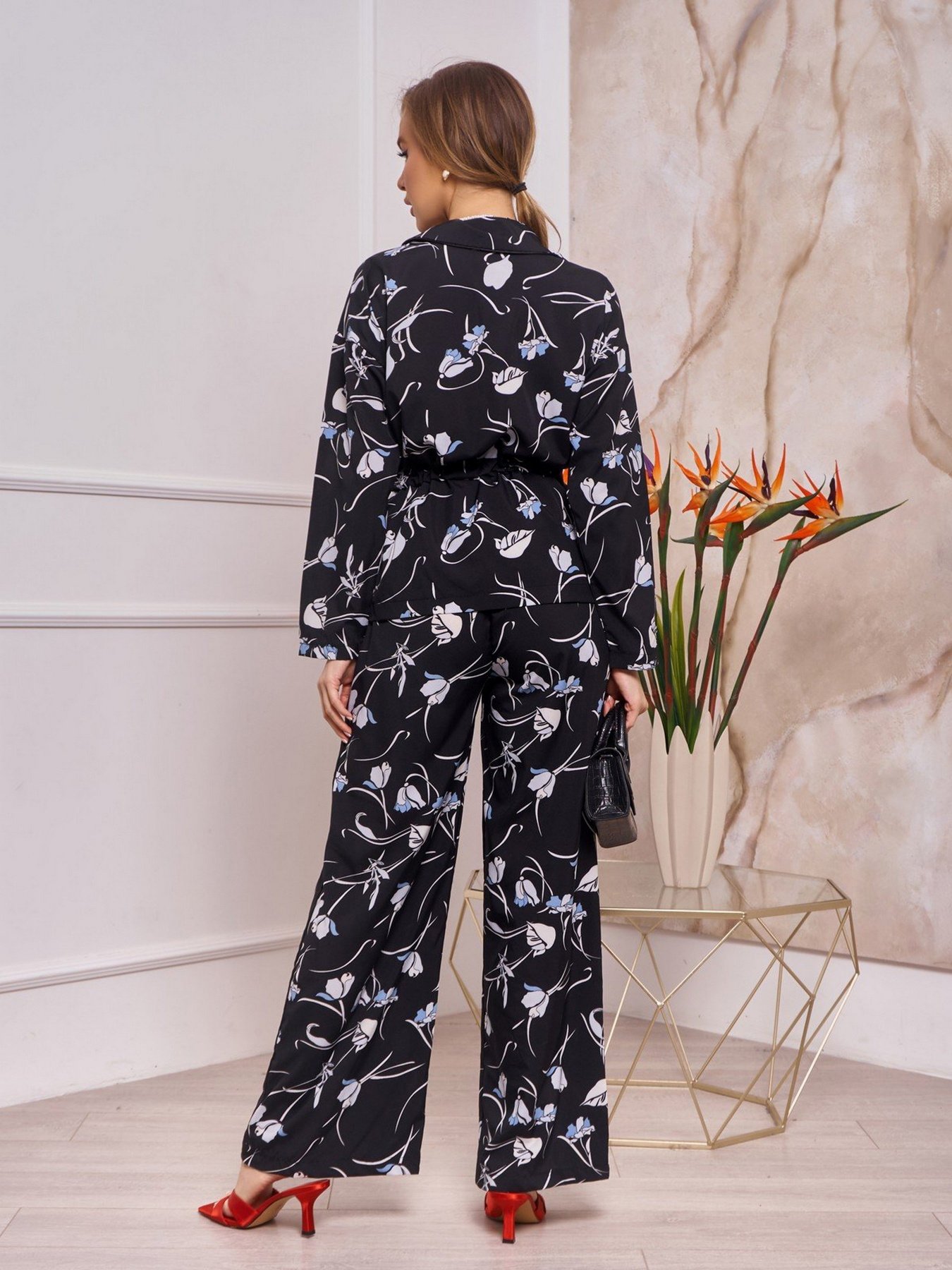 Костюмы ISSA Plus модель 13264_black Костюмы ISSA Plus модель 13264_black Фото
