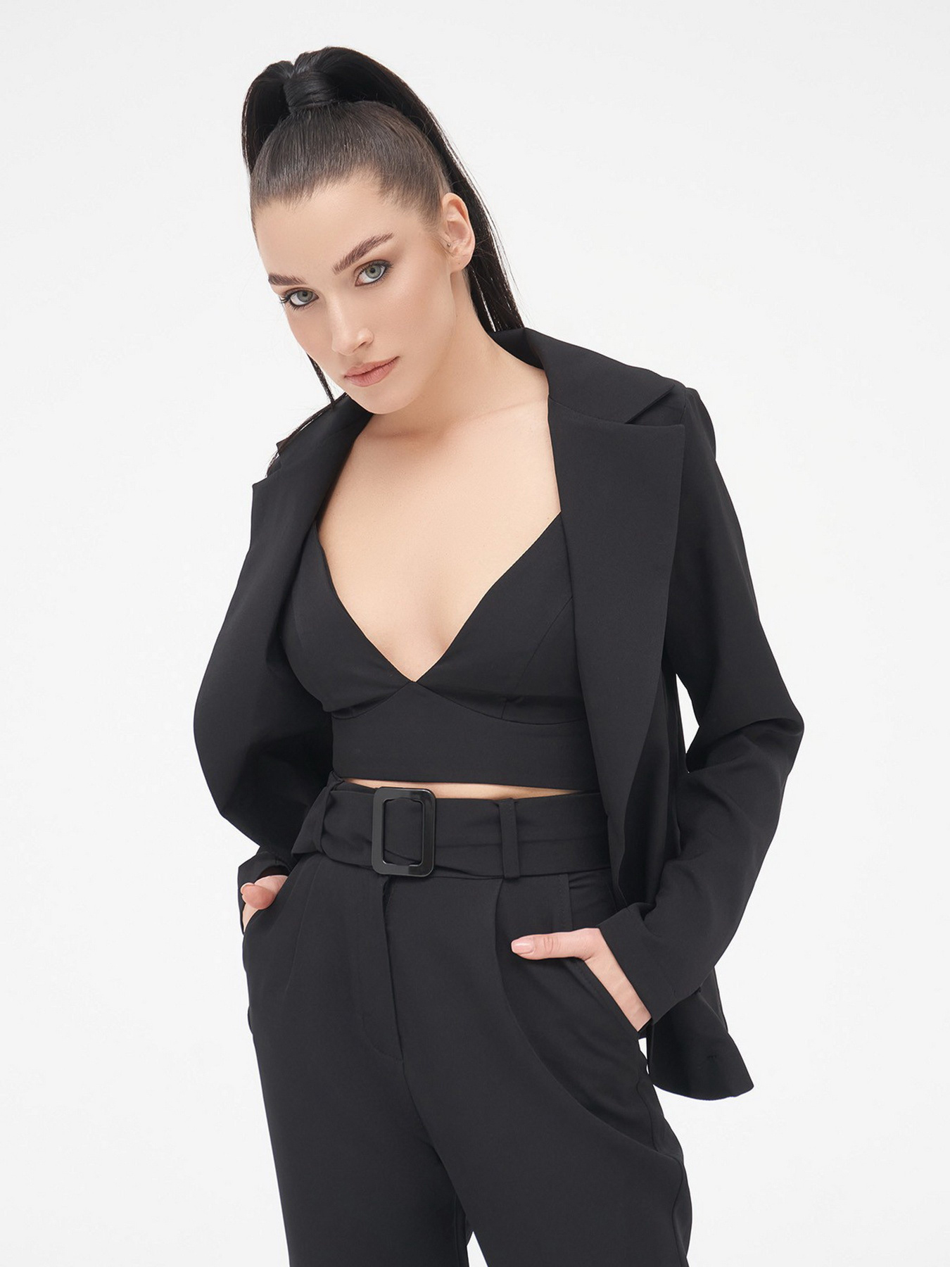 Костюмы ISSA Plus модель 13292_black Фото