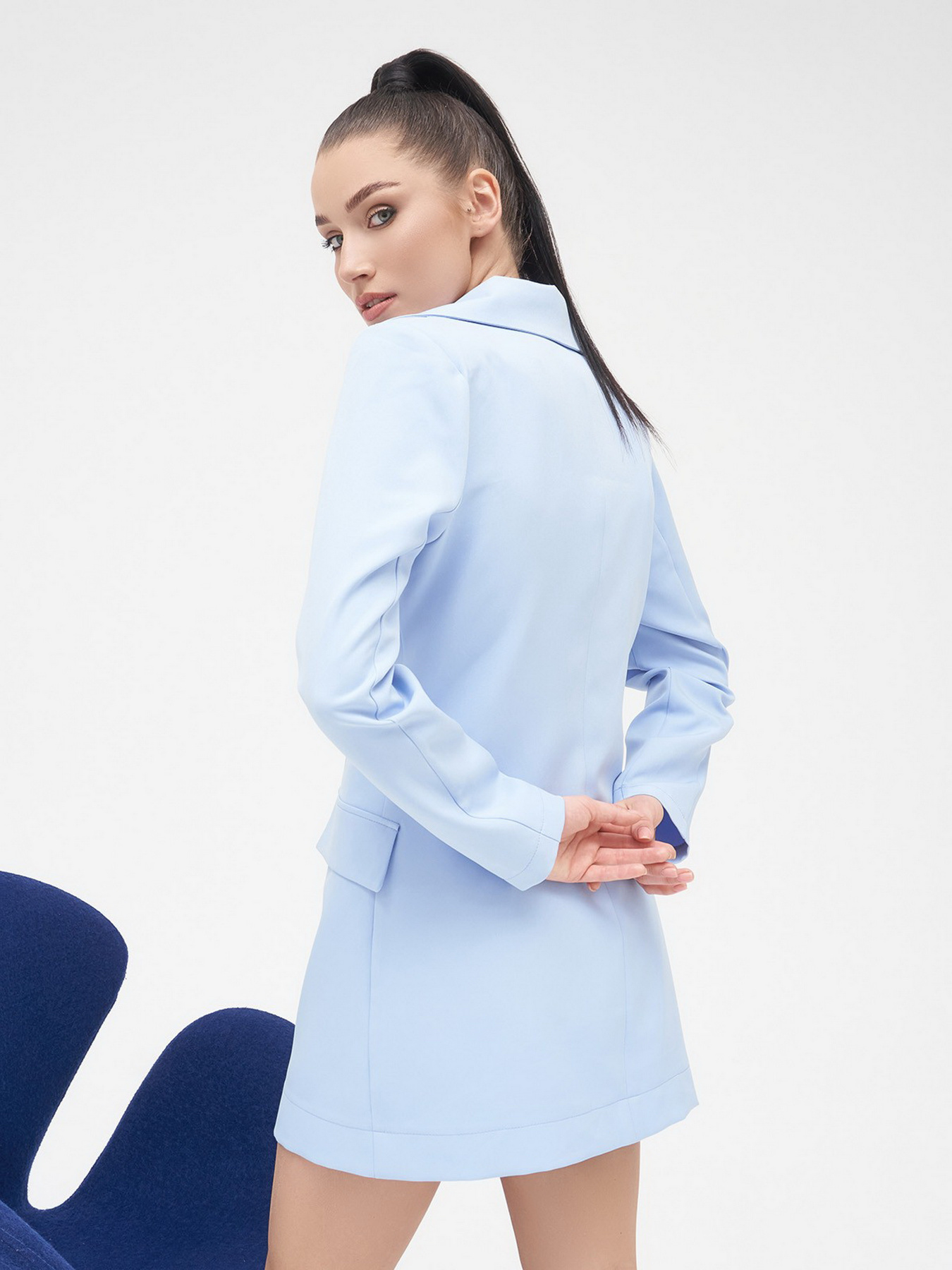 Костюмы ISSA Plus модель 13293_blue Фото