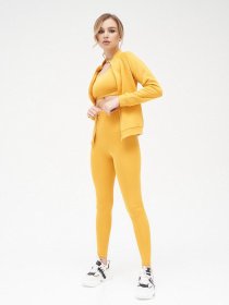 Костюмы ISSA Plus модель 13101_mustard Фото