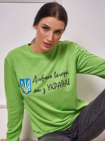 Худі та світшоти ISSA Plus модель 13269_lightgreen Фото