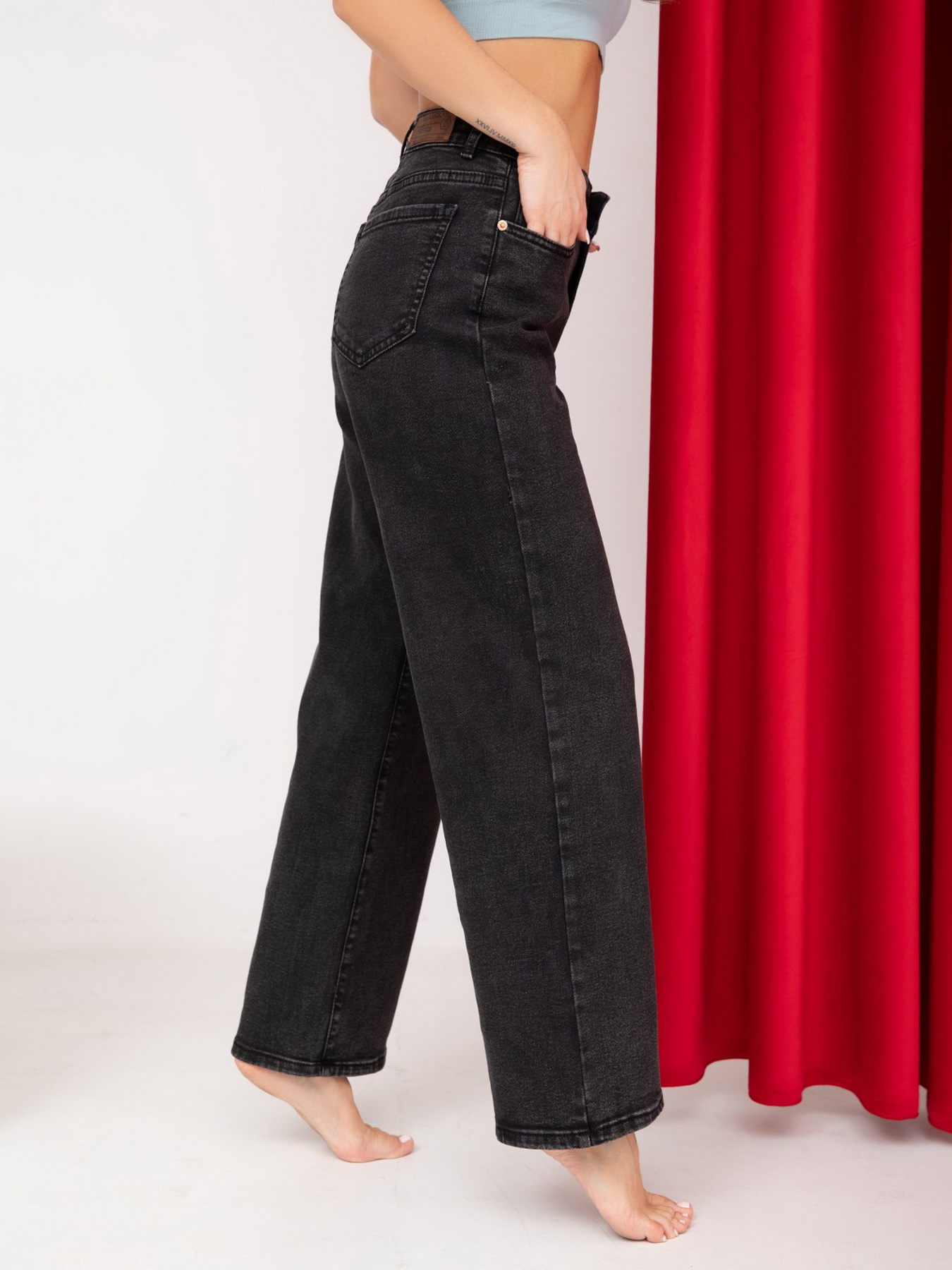 Джинси ISSA Plus модель WN20-233_black Фото