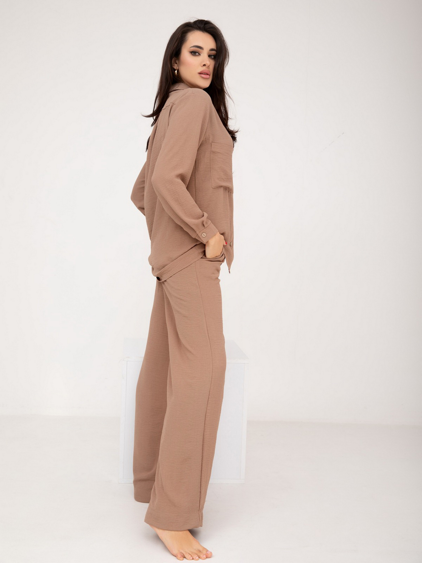Костюмы ISSA Plus модель 13224_brown Фото