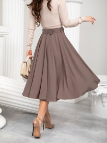 Спідниці ISSA Plus модель 13216_brown Фото